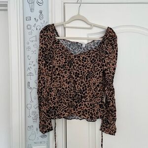 leopard cheetah topshop top